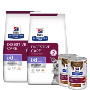 HILL'S PD Prescription Diet Canine i/d Low Fat 2x12kg+HILL'S PD Prescription Diet Canine i/d gulaș 2x354g - cutie GRATUITĂ!