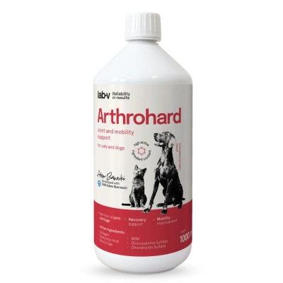 LAB-V Arthrohard 1000ml Formulă de susținere a articulațiilor pentru câini și pisici