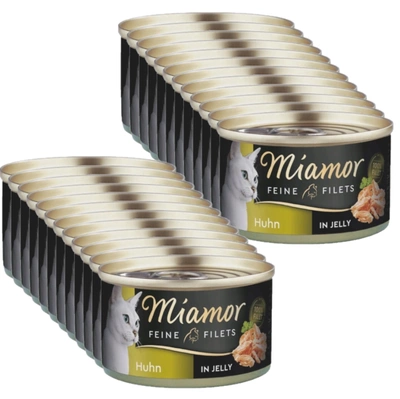Miamor Feine Filets in jeleu - hrană umedă pentru pisici pui 24x100g cutie
