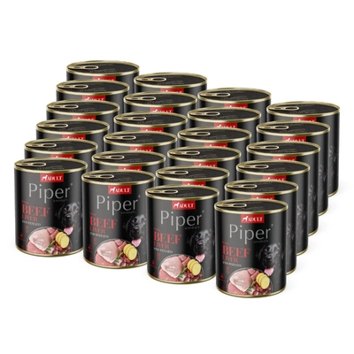 DOLINA NOTECI Piper pentru câini cu ficat de vită și cartofi 12x800g