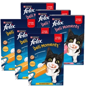 Felix Deli Moments Gustări Crème pentru pisici Mix de arome 24x10g