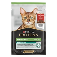 Purina Pro Plan Sterilised cu carne de vită pentru pisici 85g